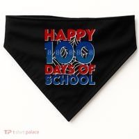 Happy 100 Days Of School Cute Superhero USA-Made Doggie Bandana thumb 0