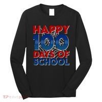 Happy 100 Days Of School Cute Superhero Long Sleeve Shirt thumb 0