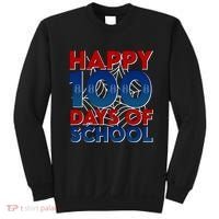 Happy 100 Days Of School Cute Superhero Sweatshirt thumb 0