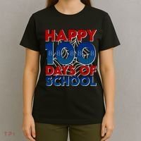 Happy 100 Days Of School Cute Superhero T-Shirt thumb 4