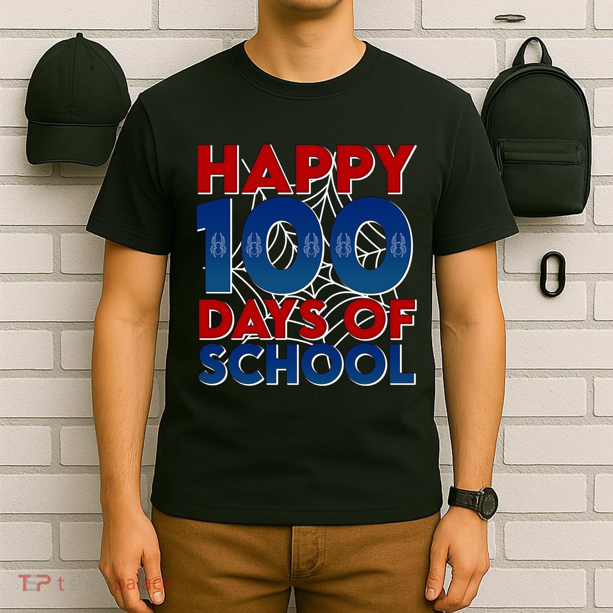 Happy 100 Days Of School Cute Superhero T-Shirt