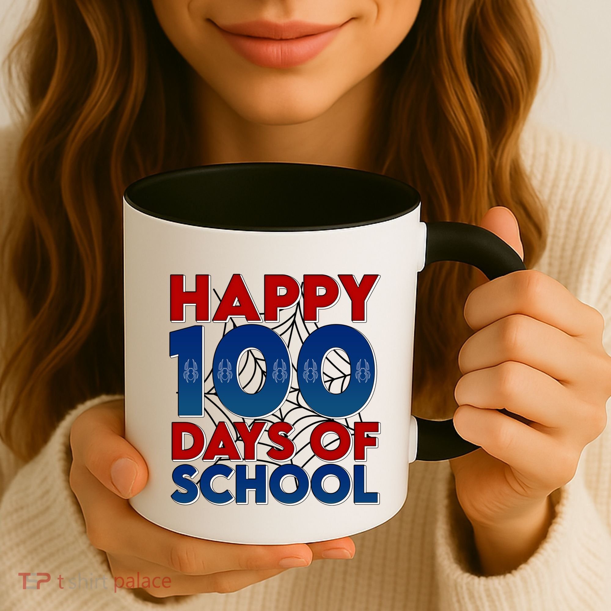 Happy 100 Days Of School Cute Superhero Coffee Mug