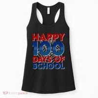 Happy 100 Days Of School Cute Superhero Women's Tank Top thumb 0