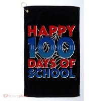 Happy 100 Days Of School Cute Superhero Golf Towel thumb 0
