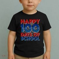 Happy 100 Days Of School Cute Superhero Toddler T-Shirt thumb 2