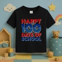 Happy 100 Days Of School Cute Superhero Toddler T-Shirt thumb 3