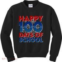 Happy 100 Days Of School Cute Superhero Kids Sweatshirt thumb 0