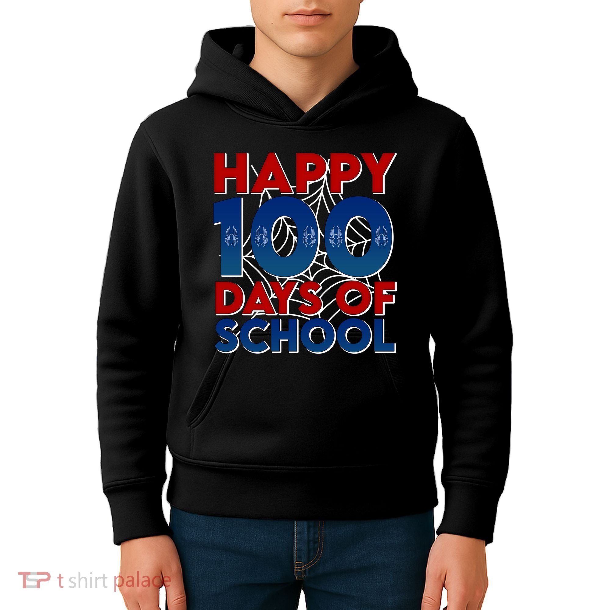 Happy 100 Days Of School Cute Superhero Kids Hoodie