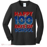 Happy 100 Days Of School Cute Superhero Kids Long Sleeve Shirt thumb 0