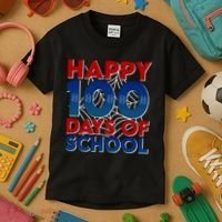 Happy 100 Days Of School Cute Superhero Kids T-Shirt thumb 3