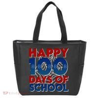 Happy 100 Days Of School Cute Superhero Tote Bag thumb 0