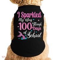HAPPY 100TH DAY I SPARKLED MY WAY THROUGH 100 DAYS OF SCHOOL Doggie Tank thumb 0