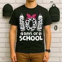 Happy 101 Days Of School Funny Student Teacher Gifts T-Shirt thumb 6