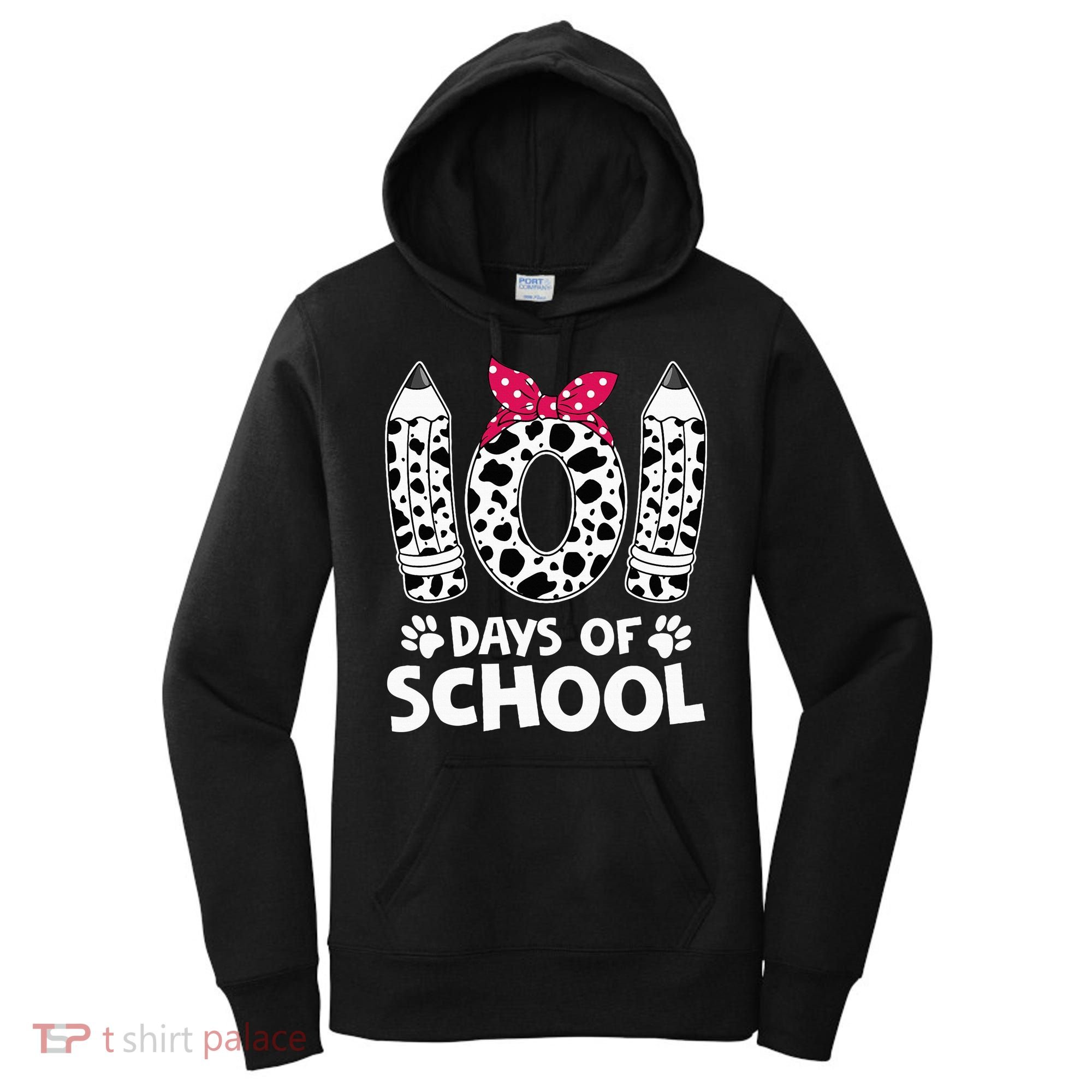 Happy 101 Days Of School Funny Student Teacher Gifts Women's Hoodie