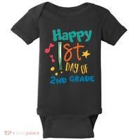 Happy 1st Day Of 2nd Grade Back To School Baby Bodysuit thumb 0