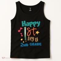 Happy 1st Day Of 2nd Grade Back To School Tank Top thumb 2