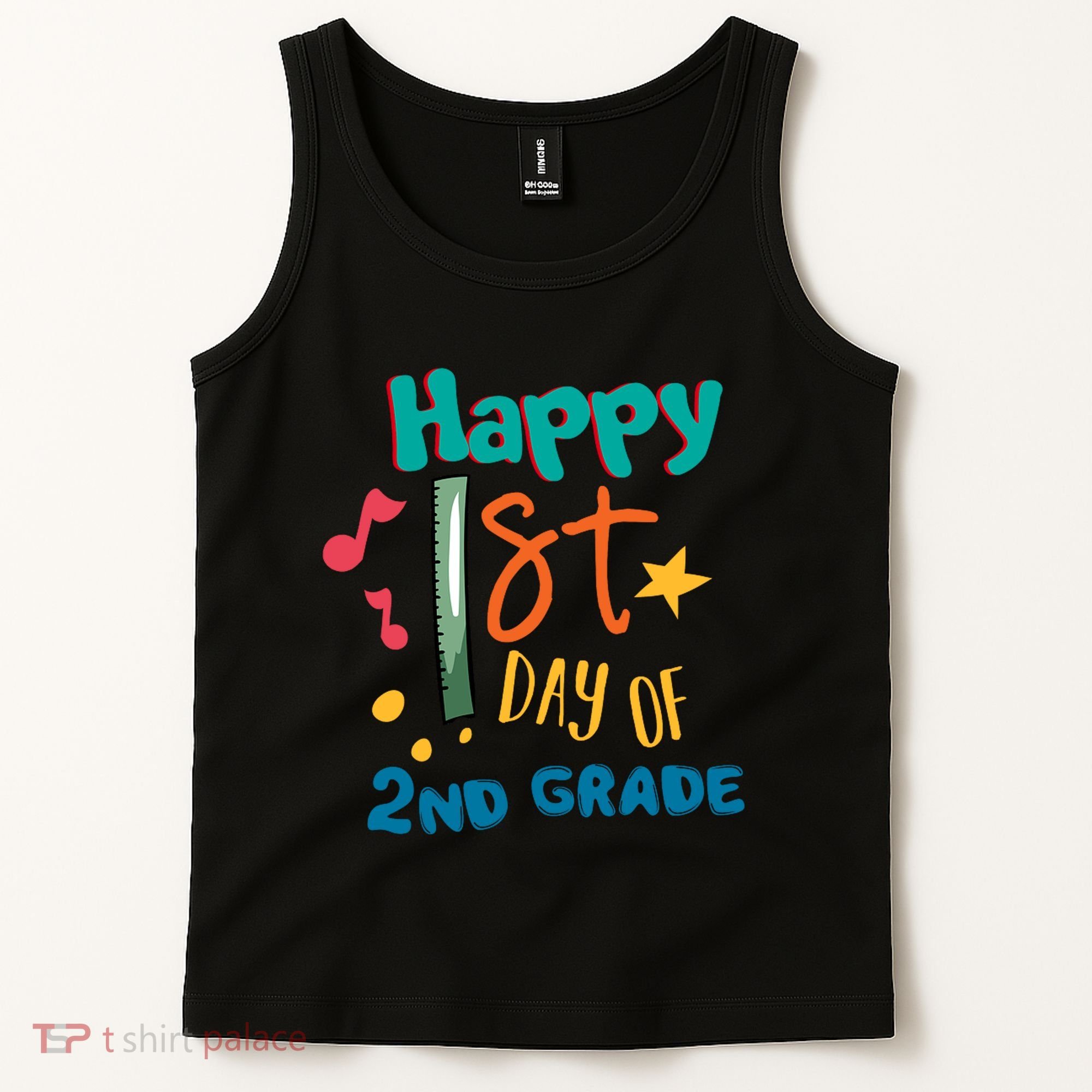 Happy 1st Day Of 2nd Grade Back To School Tank Top