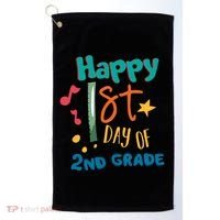 Happy 1st Day Of 2nd Grade Back To School Golf Towel thumb 0