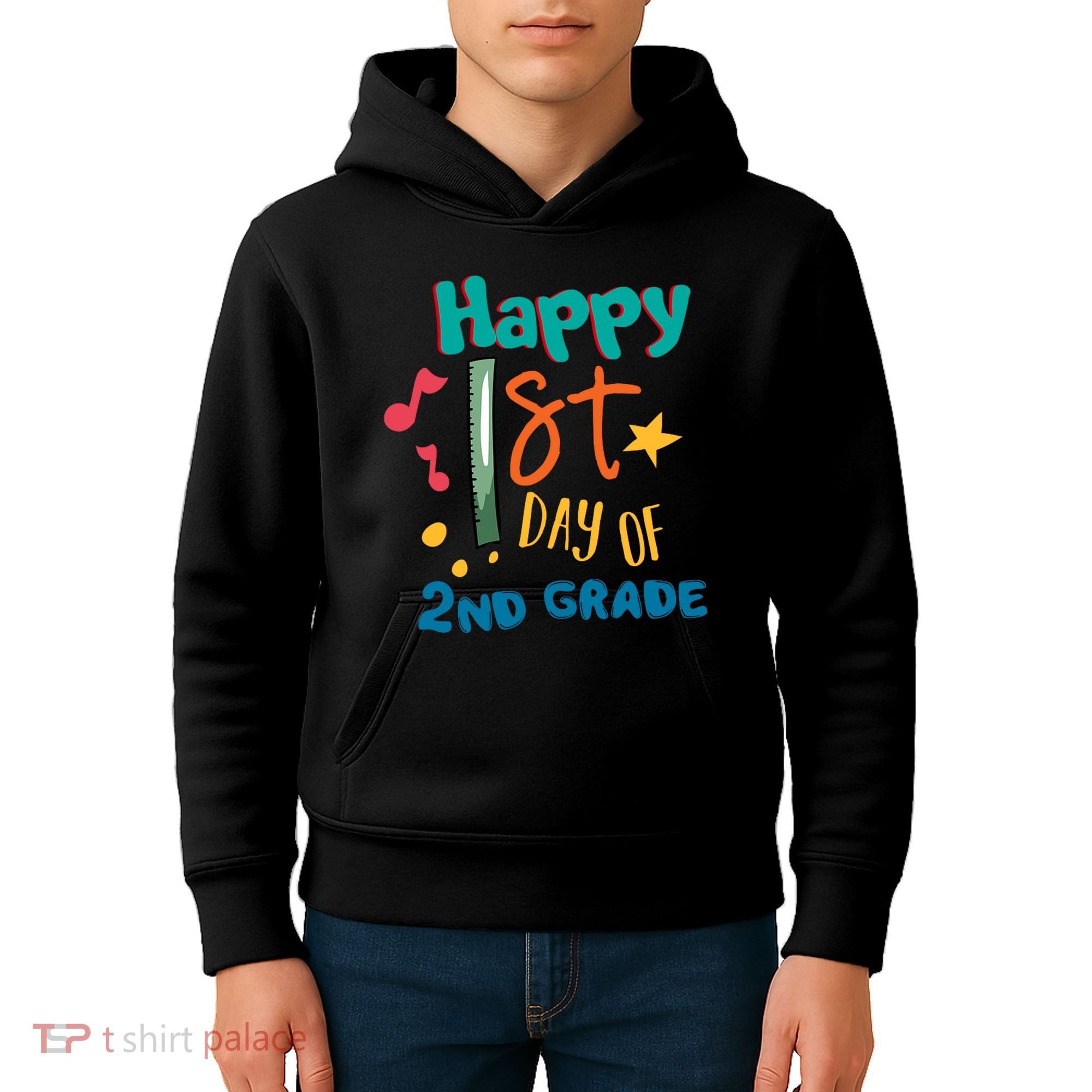 Happy 1st Day Of 2nd Grade Back To School Kids Hoodie