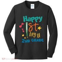 Happy 1st Day Of 2nd Grade Back To School Kids Long Sleeve Shirt thumb 0
