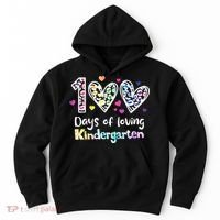 Happy 100th Day Of Kindergarten Teachers 100 Days Hoodie thumb 0