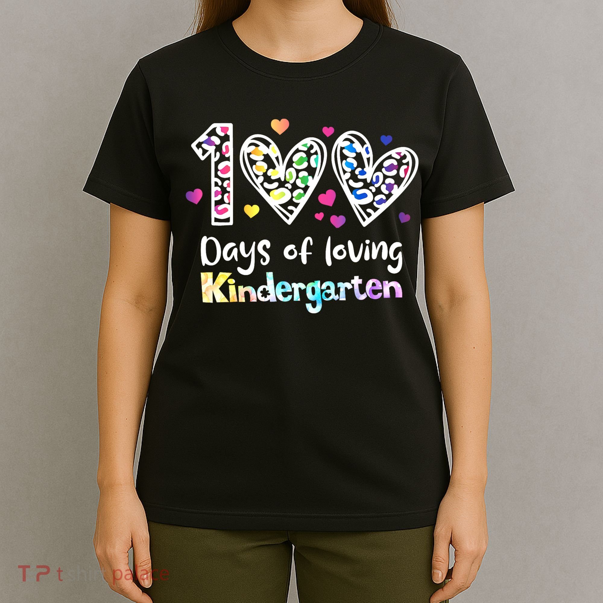 Happy 100th Day Of Kindergarten Teachers 100 Days T-Shirt