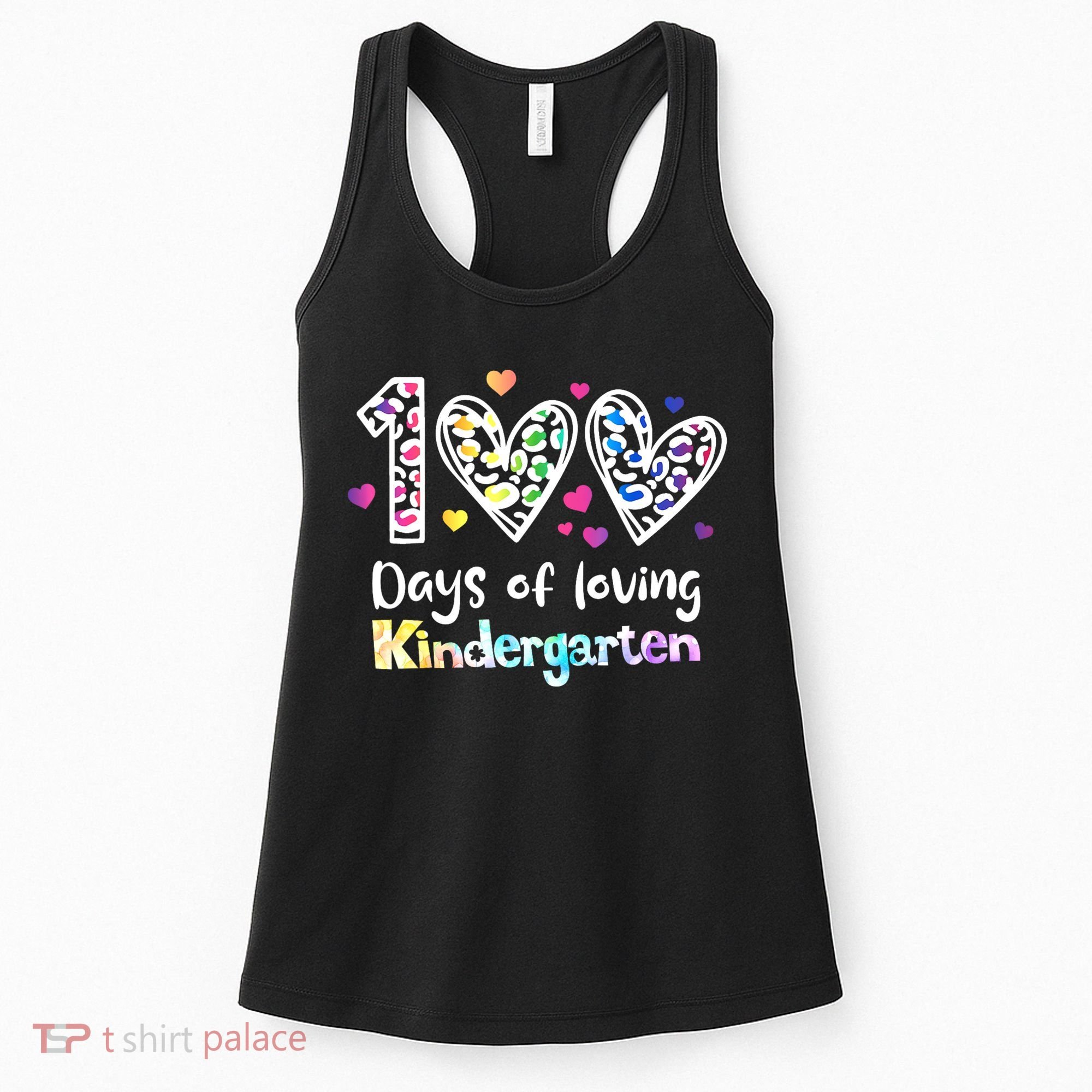 Happy 100th Day Of Kindergarten Teachers 100 Days Women's Tank Top