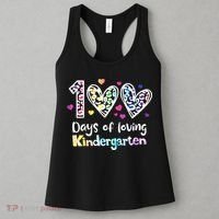 Happy 100th Day Of Kindergarten Teachers 100 Days Women's Tank Top thumb 3