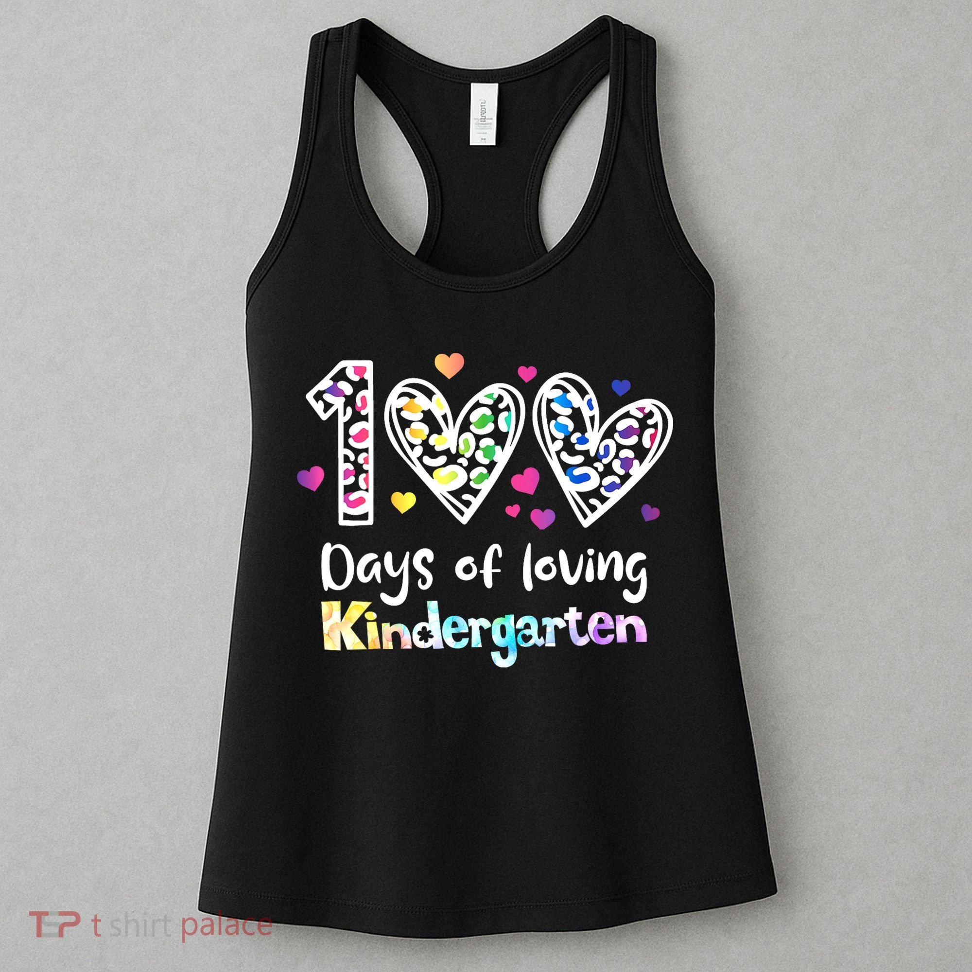 Happy 100th Day Of Kindergarten Teachers 100 Days Women's Tank Top