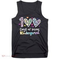 Happy 100th Day Of Kindergarten Teachers 100 Days Tank Top thumb 0