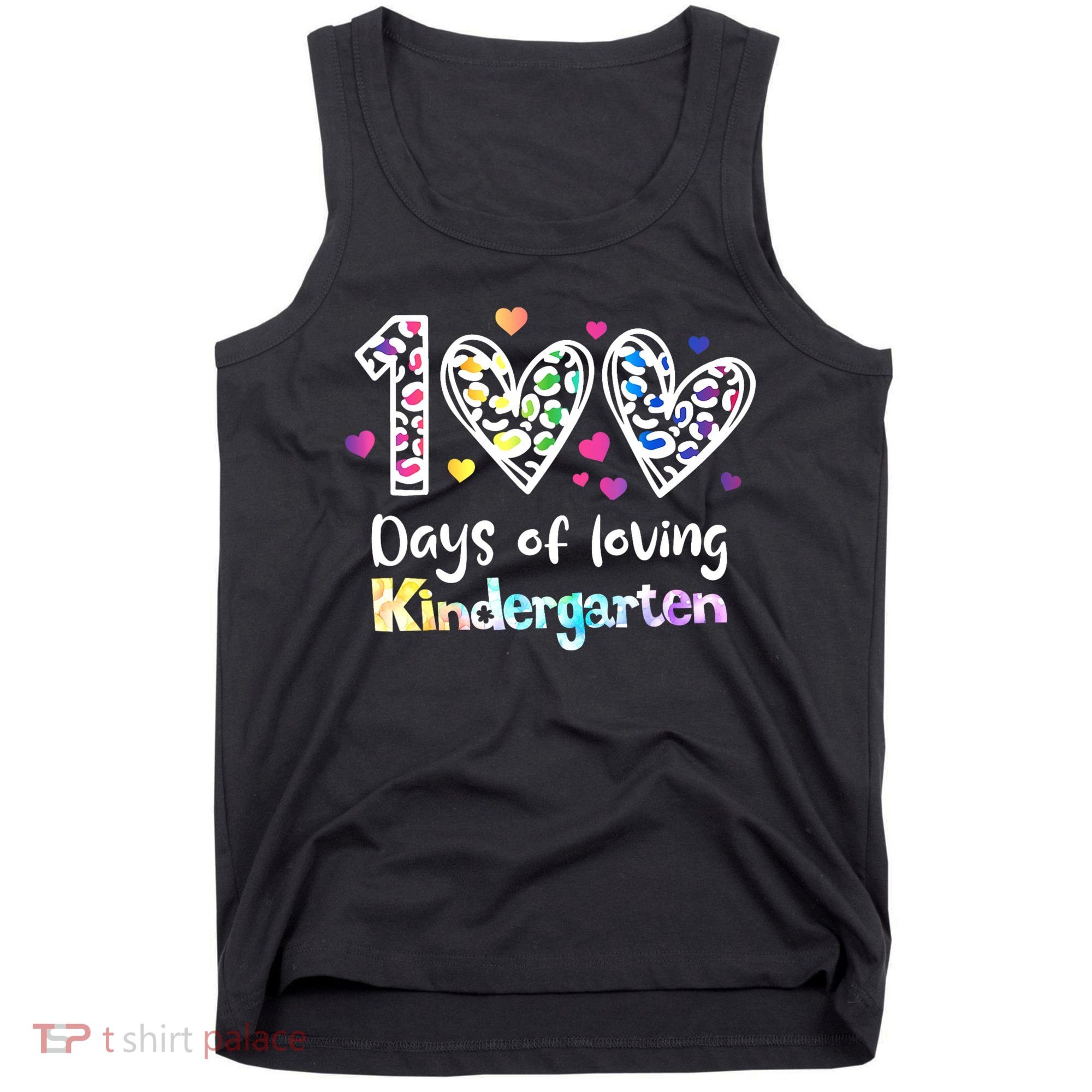 Happy 100th Day Of Kindergarten Teachers 100 Days Tank Top