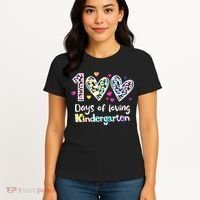 Happy 100th Day Of Kindergarten Teachers 100 Days Women's T-Shirt thumb 4