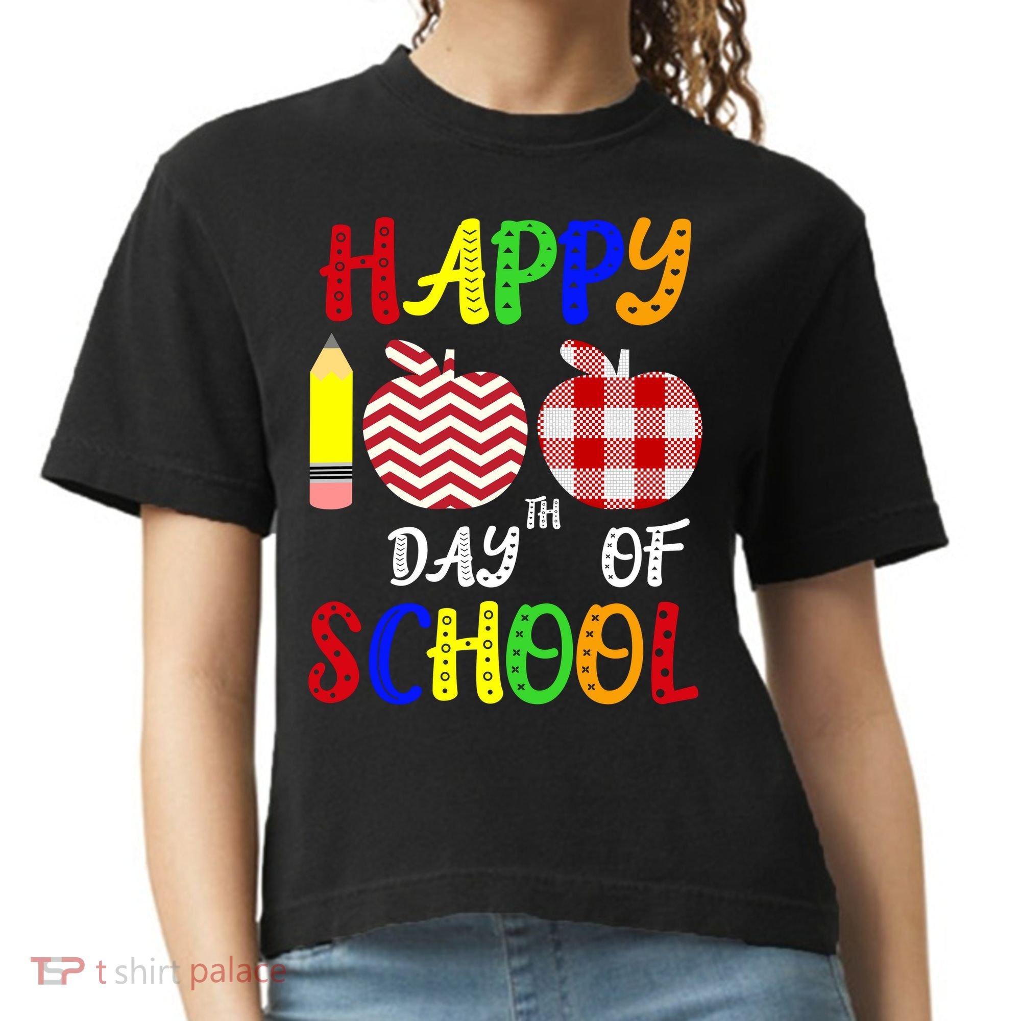 Happy 100th Day Of School Comfort Colors Boxy T-Shirt