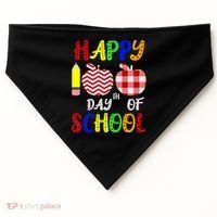 Happy 100th Day Of School USA-Made Doggie Bandana thumb 0