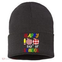 Happy 100th Day Of School Sustainable Knit Beanie thumb 0