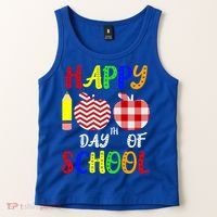 Happy 100th Day Of School Tank Top thumb 2
