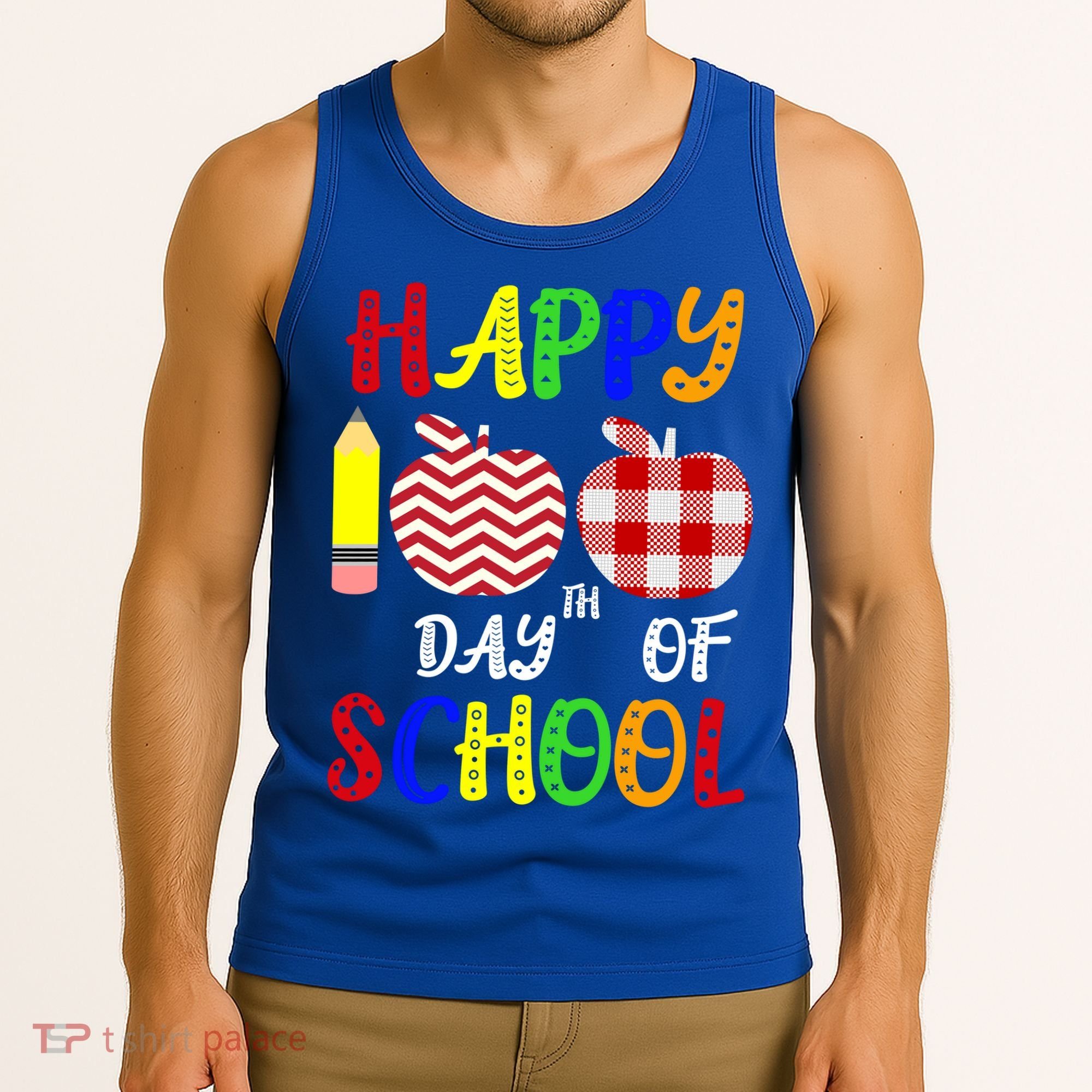 Happy 100th Day Of School Tank Top