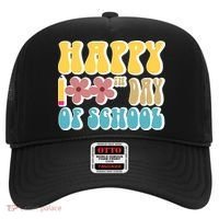 Happy 100th Day Of School Cute Retro Flower Hat thumb 0