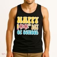 Happy 100th Day Of School Cute Retro Flower Tank Top thumb 3