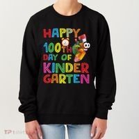 Happy 100 Days Kindergarten School Teacher Student 100th Day Women's Sweatshirt thumb 0