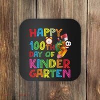 Happy 100 Days Kindergarten School Teacher Student 100th Day Coaster thumb 0