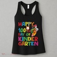 Happy 100 Days Kindergarten School Teacher Student 100th Day Women's Tank Top thumb 3