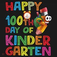 Happy 100 Days Kindergarten School Teacher Student 100th Day Women's T-Shirt thumb 6