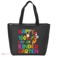 Happy 100 Days Kindergarten School Teacher Student 100th Day Tote Bag thumb 0