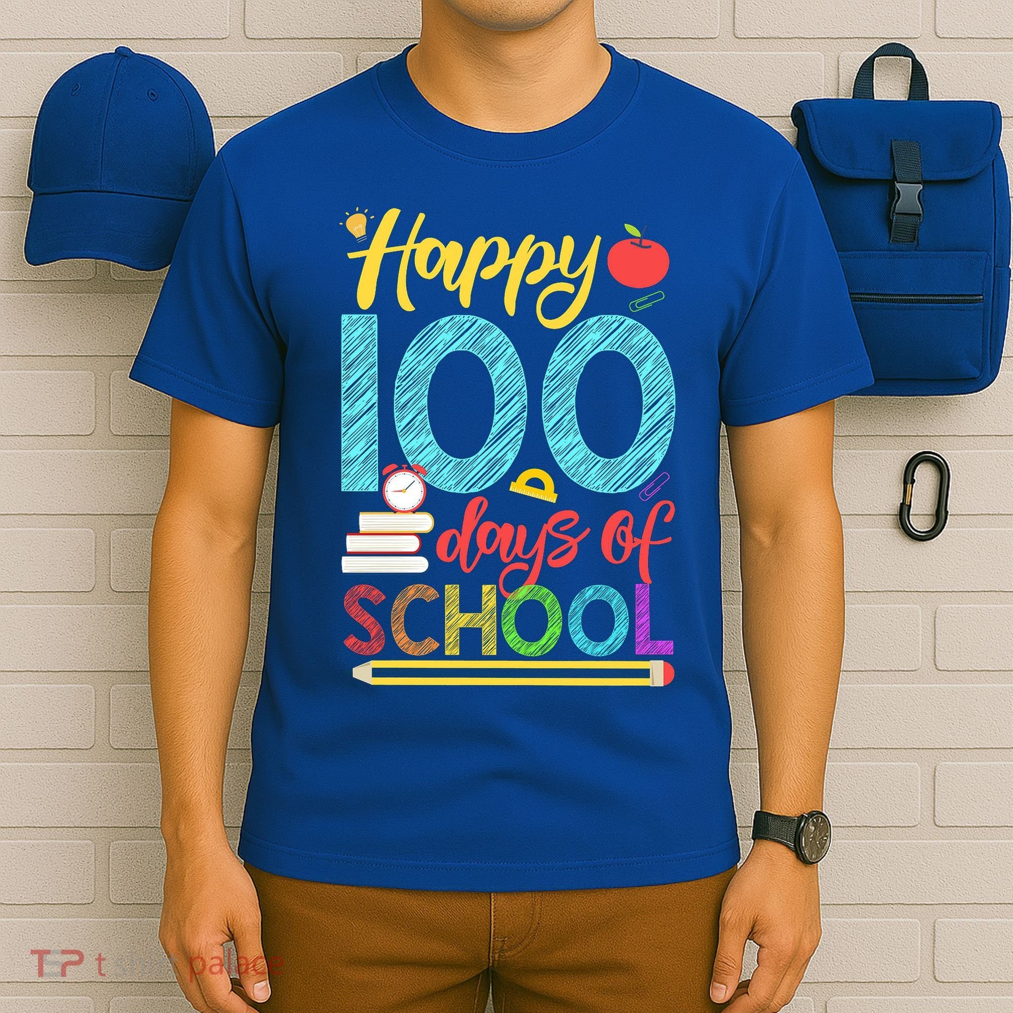 Happy 100 Days Of School For Teacher Or Child T-Shirt