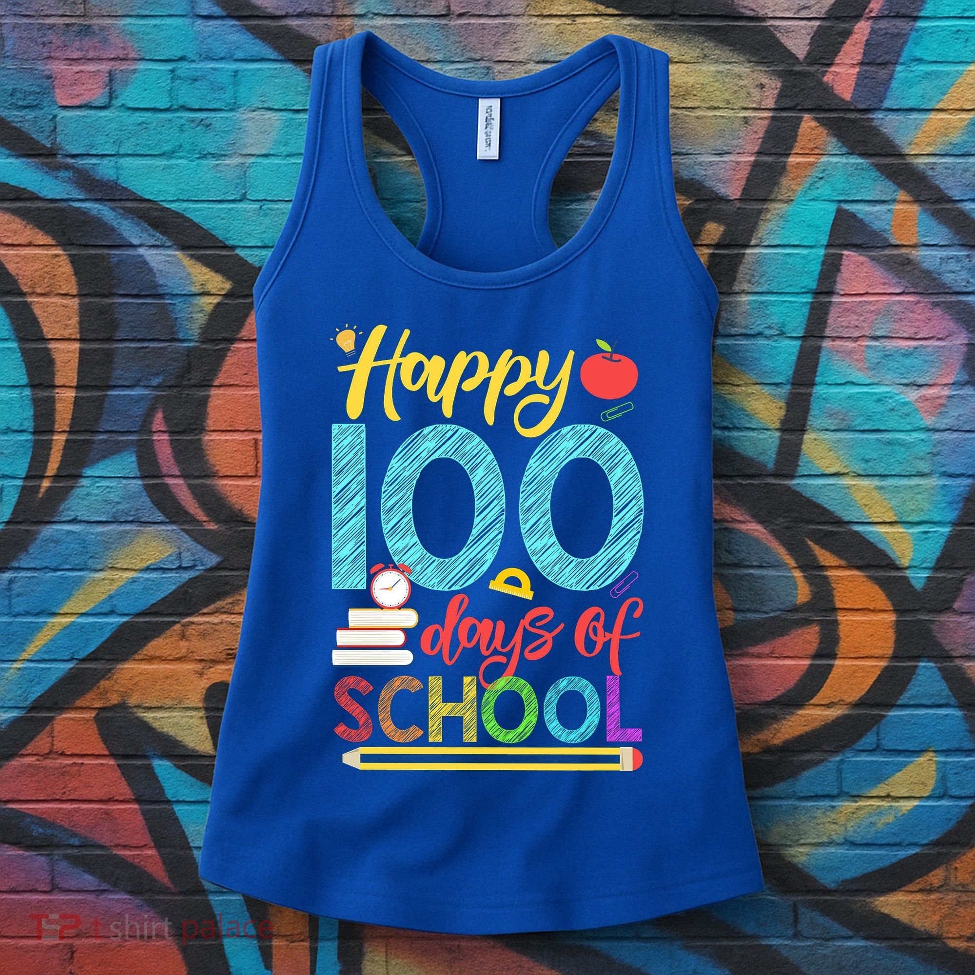 Happy 100 Days Of School For Teacher Or Child Women's Tank Top