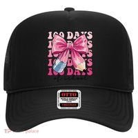 Happy 100 Days Of School Pencil Coquette Bow Teacher Gift Hat thumb 0