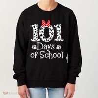 Happy 101 Days Of School Funny Student Teacher Gift Women's Sweatshirt thumb 0