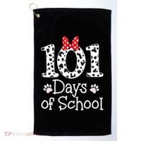 Happy 101 Days Of School Funny Student Teacher Gift Golf Towel thumb 0