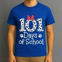 Happy 101 Days Of School Funny Student Teacher Gift T-Shirt thumb 3